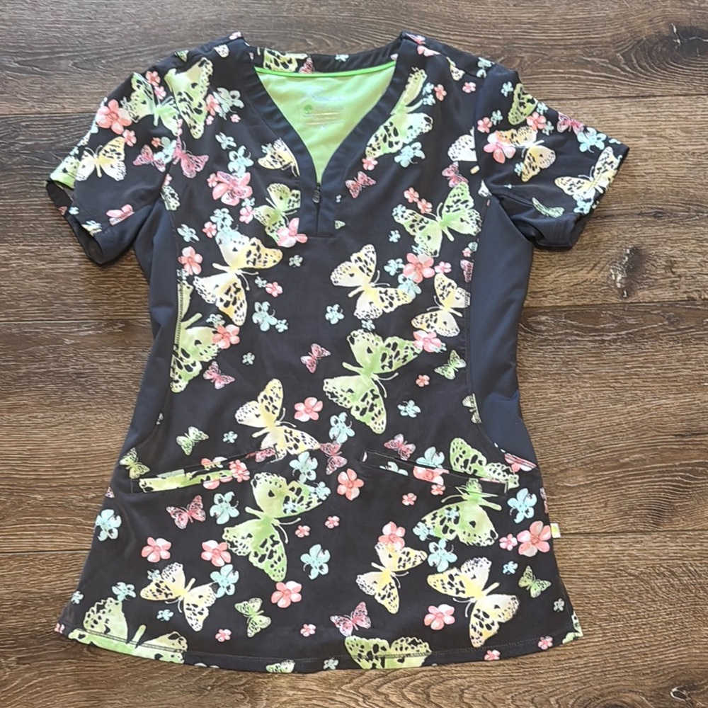 Healing hands scrub top‎ XS